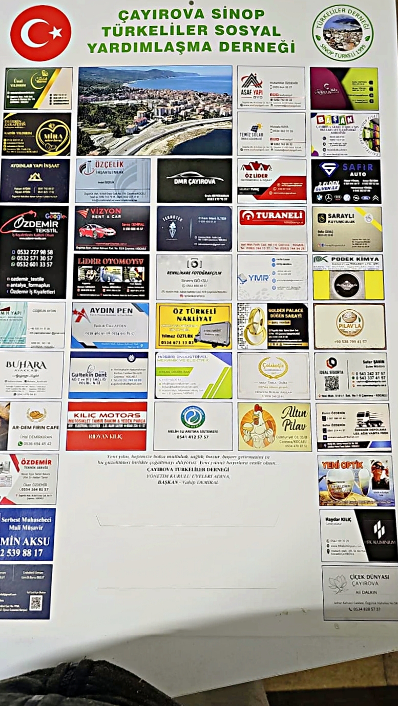 Çayırova Sinop Türkeli sosyal yardımlaşma derneği